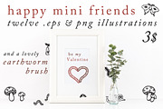 Insect drawings & earthworm brush, an Illustration by Shirakawa Maya (Thumbnail 1 of 3)