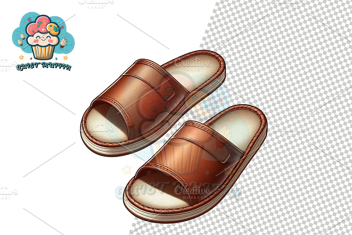 Slippers Clipart Collection, a Person Illustration by QM_ART (Photo 8 of 12)