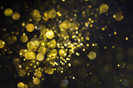 Blurred glitter bokeh background featuring background, christmas, and gold