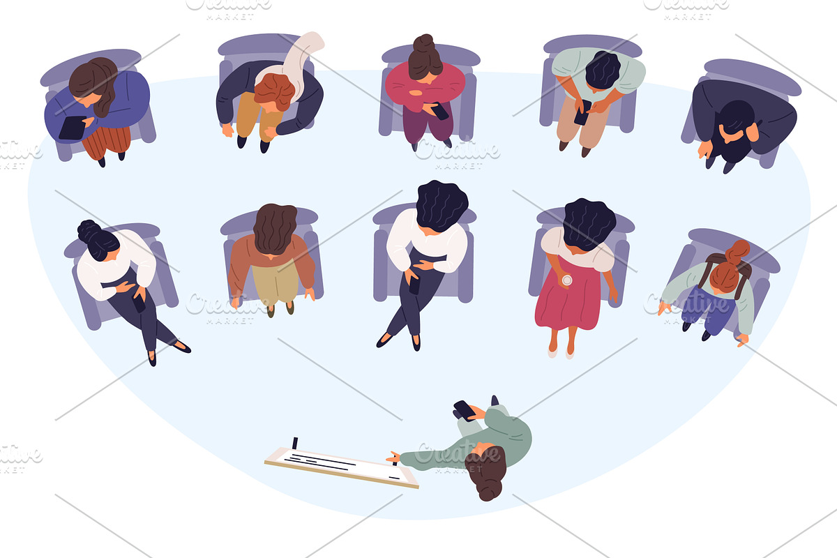 Female consultant giving, a Person Illustration by Vectorbuum