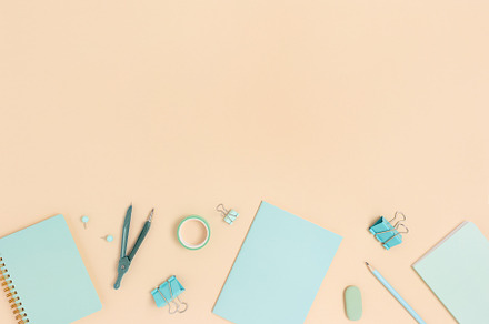 Frame made of mint stationery, a School & Education Photo by rorygez fresh