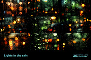 Lights in the rain. 36 images, an Abstract Photo by Handmadefont (Thumbnail 2 of 10)