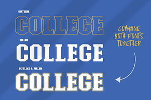 College Font Family