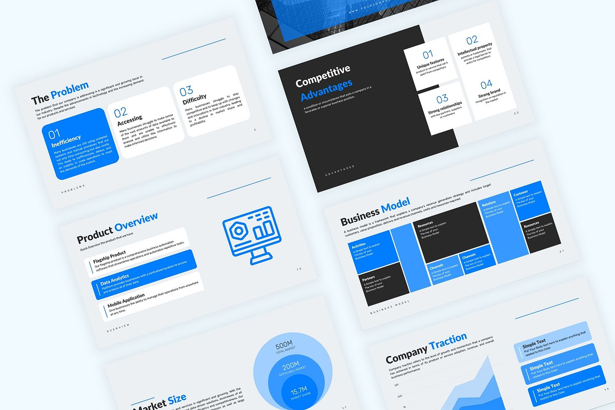 Pitch Deck Presentation Minimalist, a Presentation Template by Jogiia Digital (Photo 3 of 6)