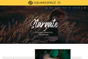 Squarespace template art portfolio, a Squarespace Template by PATCHPO (Thumbnail 1 of 9)