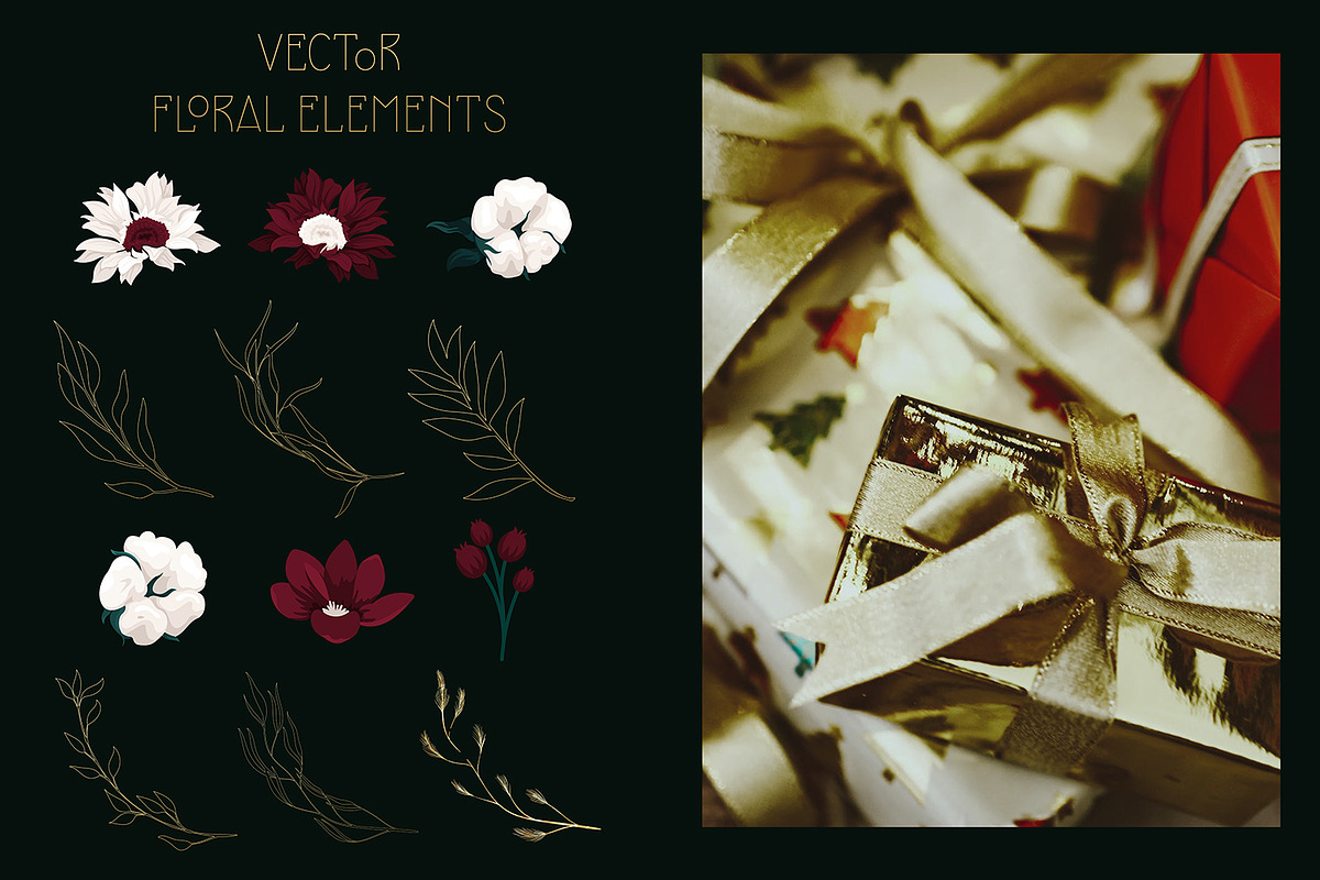 Elegant Vector Christmas, an Object Graphic by HmarkaShop (Photo 2 of 7)