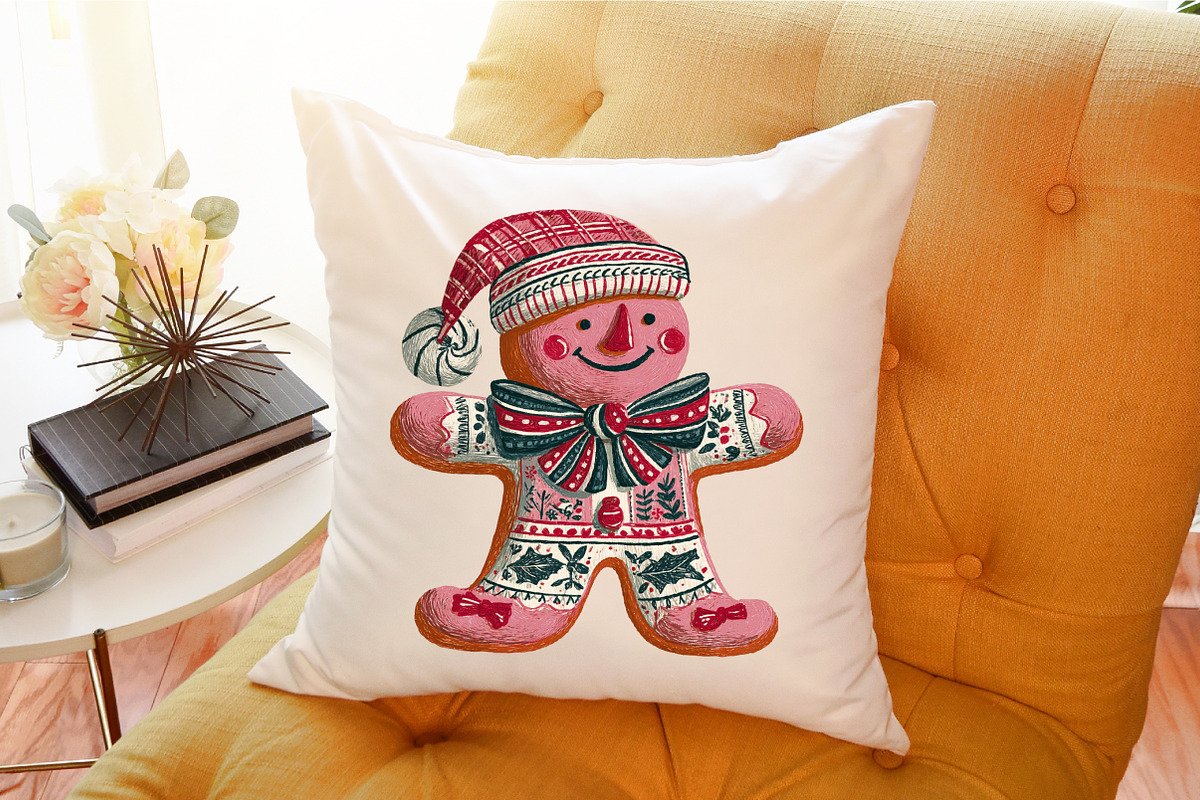 Christmas Gingerbread Man Patchwork, an Illustration by Sublimation Artist (Photo 9 of 9)
