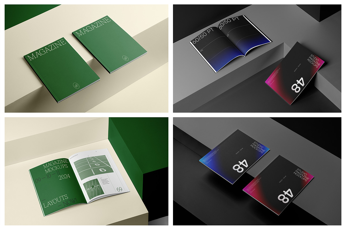 Studio Magazine Mockups, a Books & Magazine Mockup by Mr.Mockup™ (Photo 16 of 24)