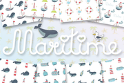 Maritime (elements, patterns), a Decorative Illustration by My Sweet Dreams (Thumbnail 1 of 6)