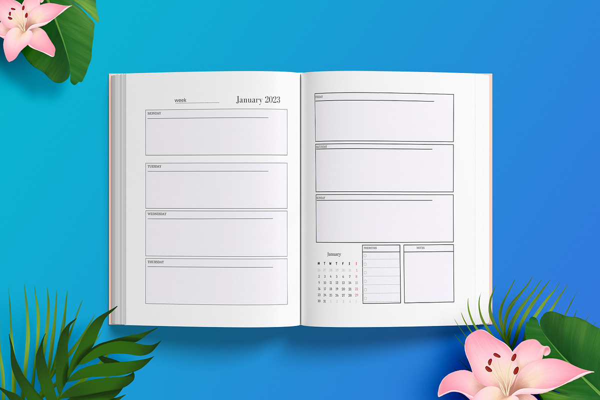 2023 Planner Templates Canva KDP Interior
