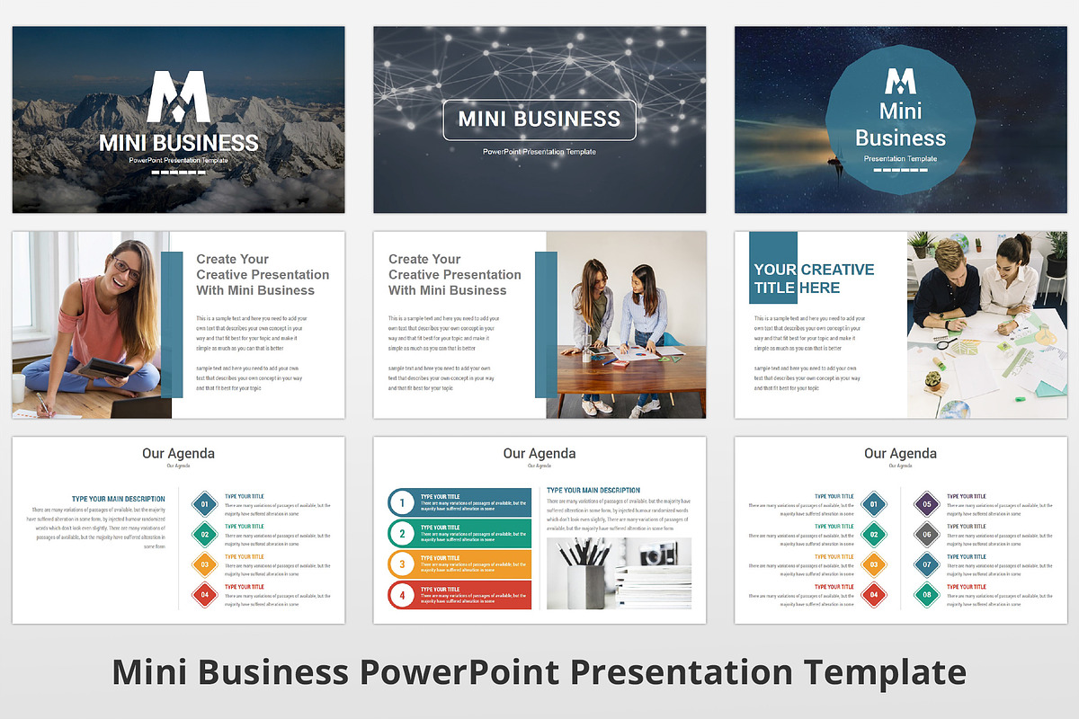 Mini Business PowerPoint Template, a Presentation Template by GraphicStan (Photo 4 of 30)