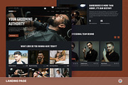 BarberBoss - Barbershop Landing Page, an UI Kit Template by Studio Delapan (Thumbnail 1 of 3)