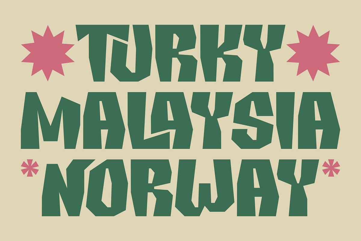 Monci - Fancy Display, a Sans Serif Font by Marvadesign (Photo 3 of 11)