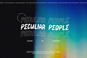 Peculiar People Display Font