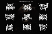 Monsters Nightmare Horror Halloween, a Blackletter Font by Blackmetalfont (Thumbnail 3 of 4)