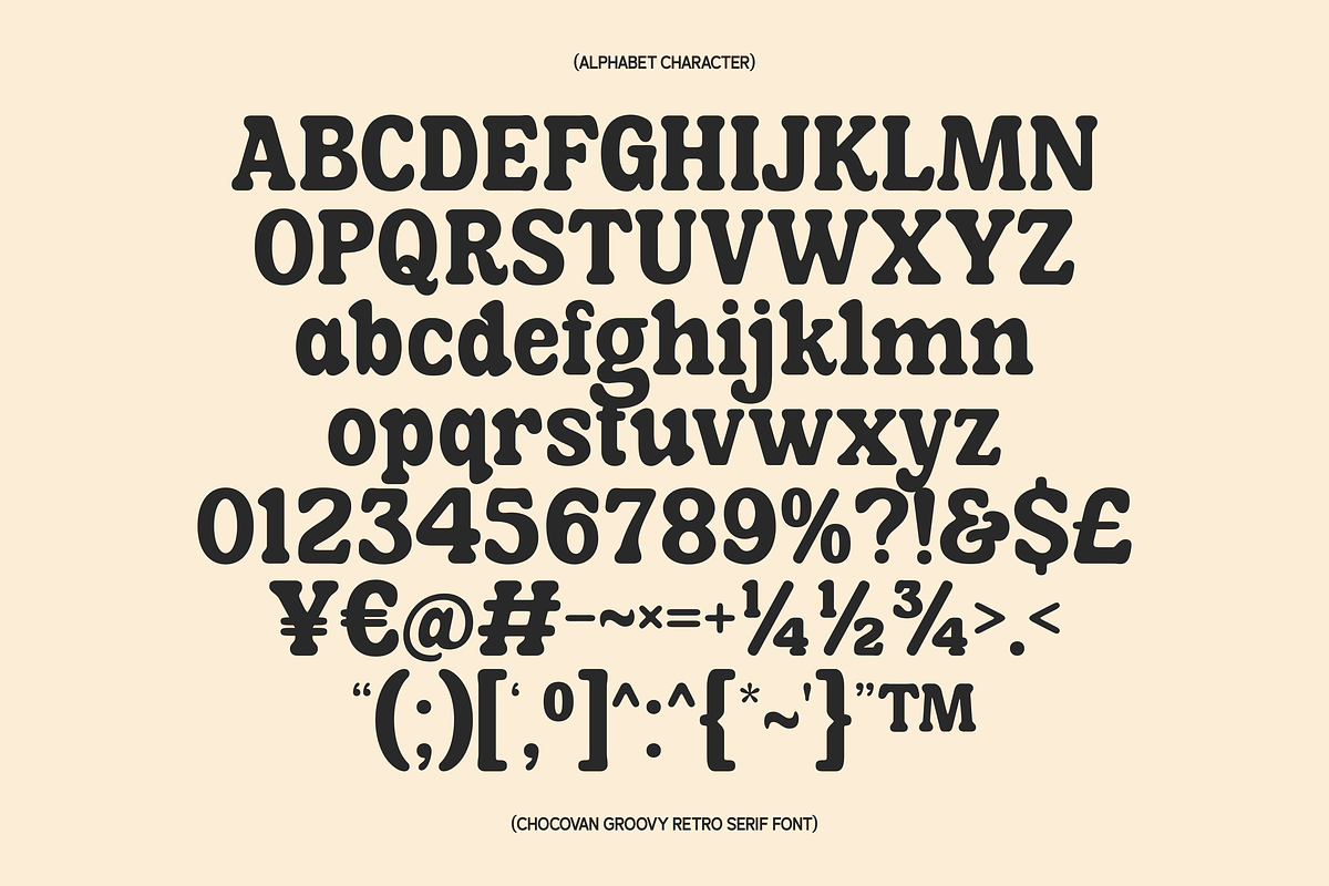 Chocovan Groovy — Retro Groovy Serif, a Serif Font by Claymoon Lab (Photo 8 of 8)