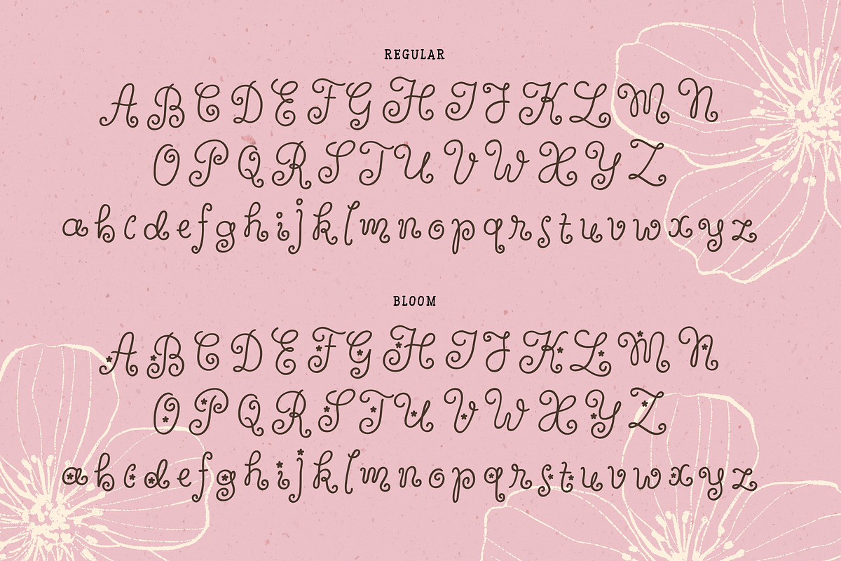 Wildflower Garden | Whimsical Font, a Handwritten Font by type peace (Photo 13 of 14)