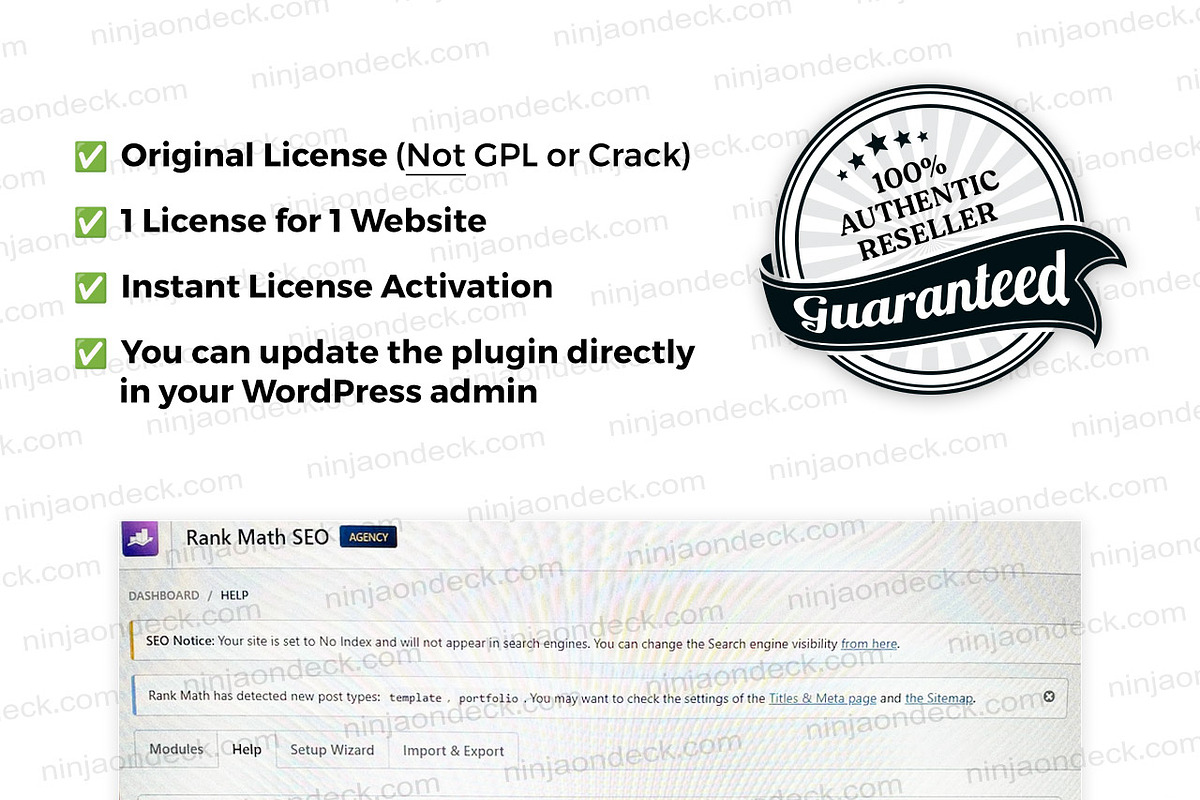 Rank Math Pro Official License preview 2