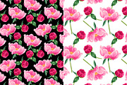 6 Seamless floral patterns + bonus, a Pattern Graphic by Inna Moreva (Thumbnail 3 of 5)