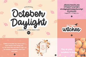 AUTUMN BREEZE Fall Font Bundle