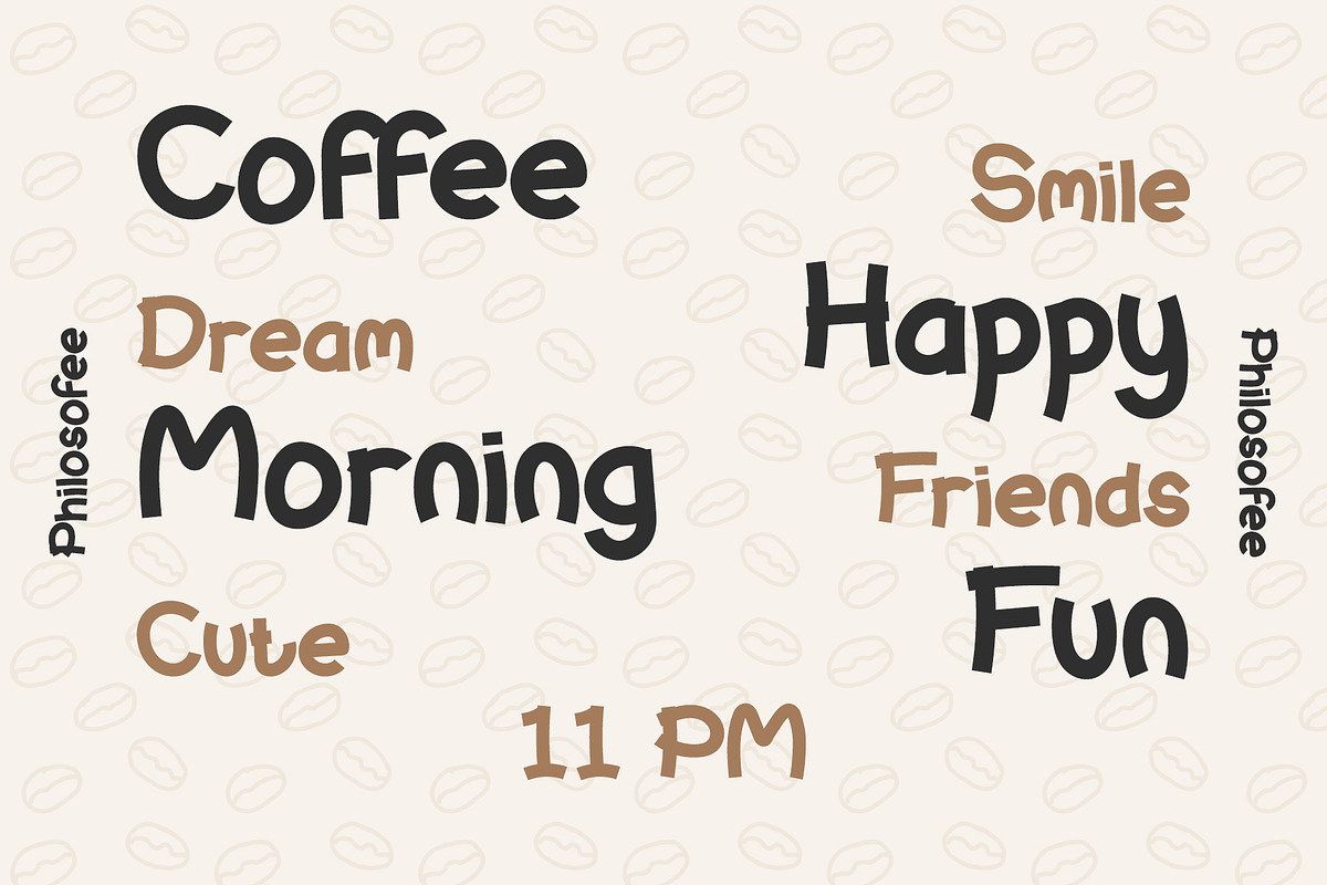 Philosofee – Cute Fun Display Font, a Handwritten Font by Mockmenot (Photo 5 of 6)