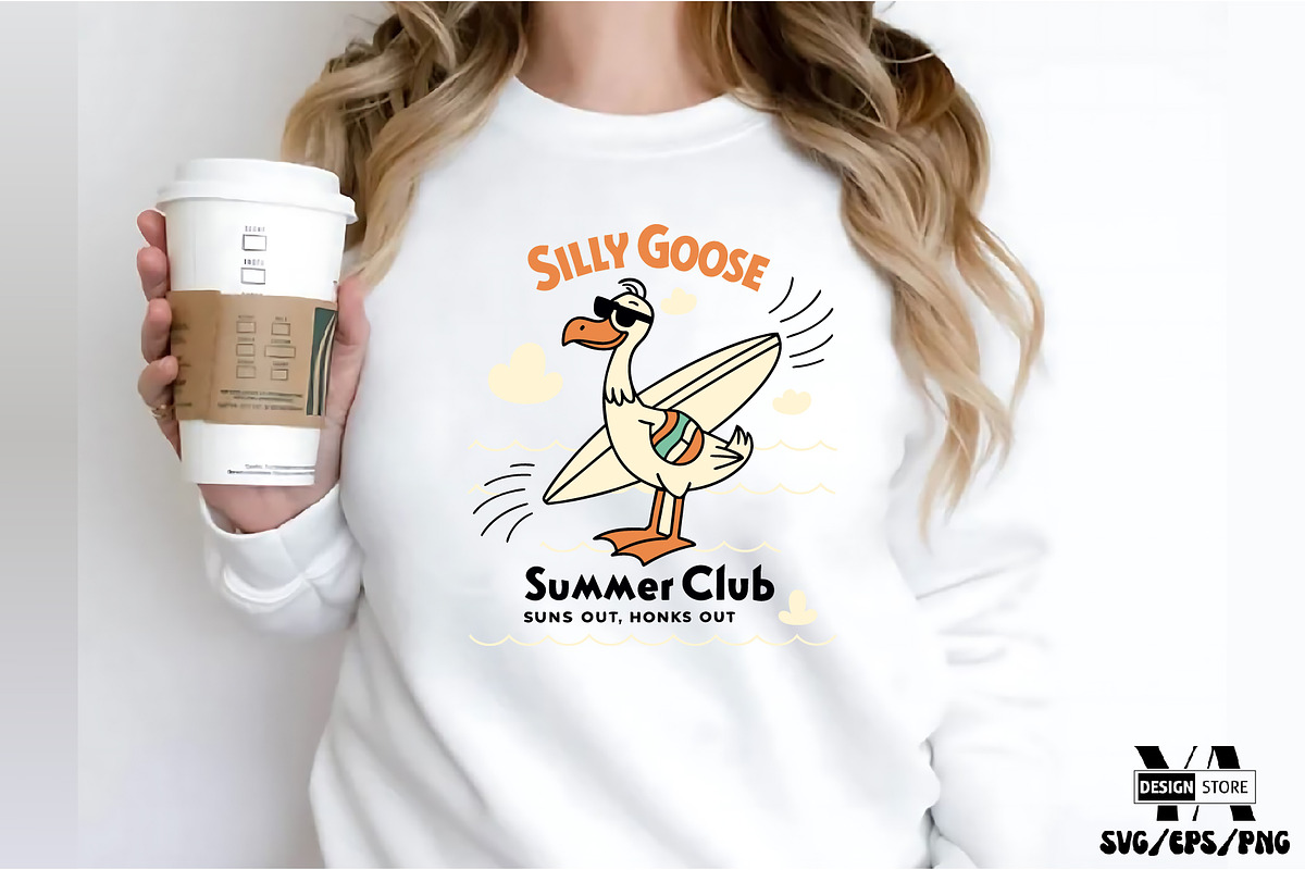 Summer Goose SVG PNG Sublimation Bun, an Illustration by Ya_ Design Store (Photo 2 of 12)