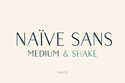 Naive Sans Medium & Shake, a Handwritten Font by S&C Type (Thumbnail 1 of 6)