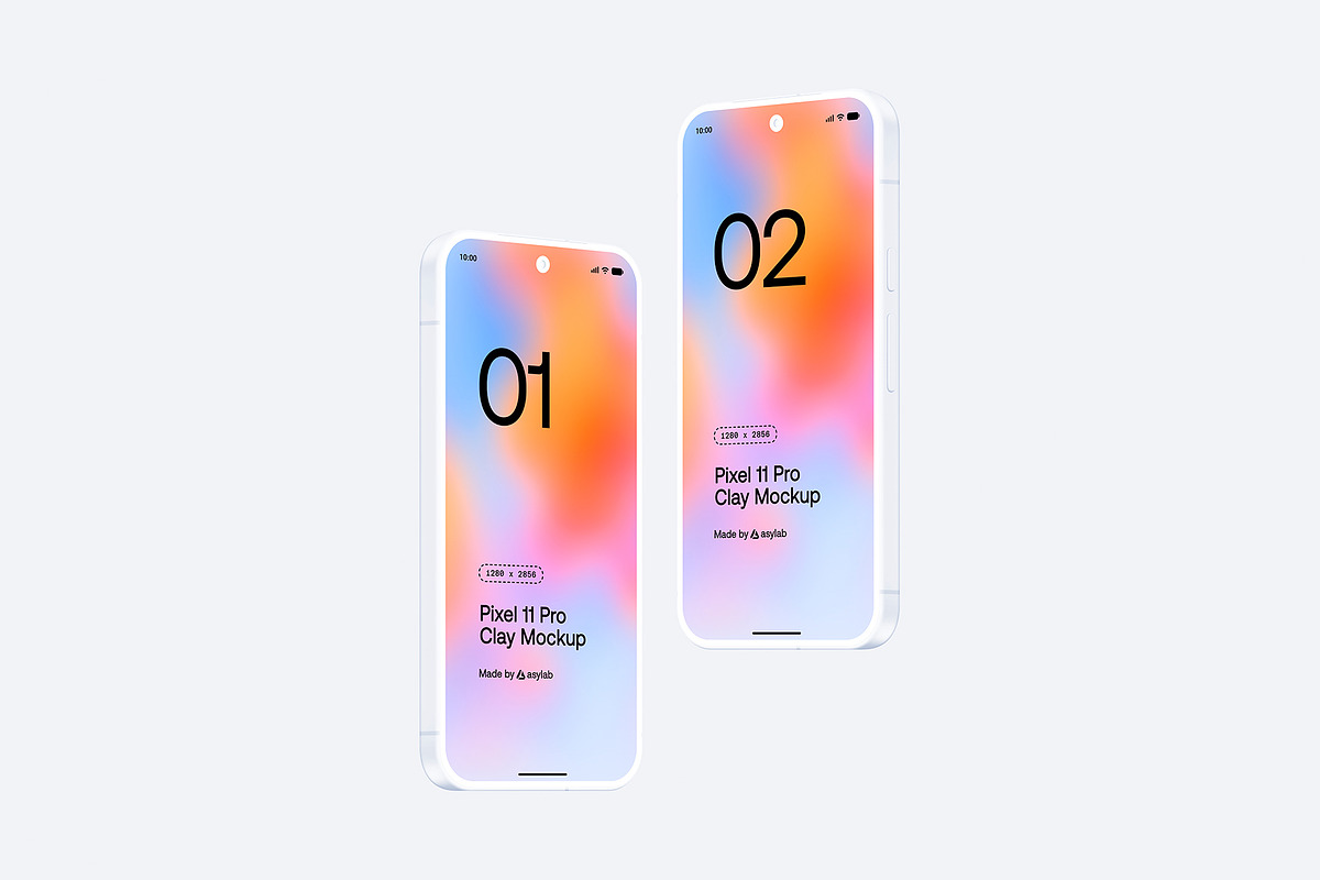 Google Pixel 11 Pro Clay Mockups, an Android Mockup by Asylab (Photo 56 of 62)