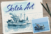 Sketch Art, an Action Add-On by g design (Thumbnail 1 of 12)