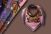 Rococo Botanique Silk Scarves Design, a Decorative Illustration by ilustrinna (Thumbnail 10 of 12)