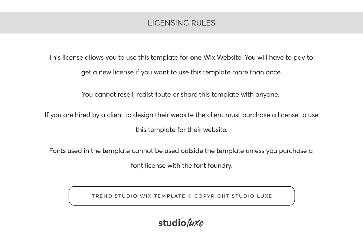 Ecommerce Wix Website Template, a Wix Template by Studio Luxe Creative (Photo 11 of 12)