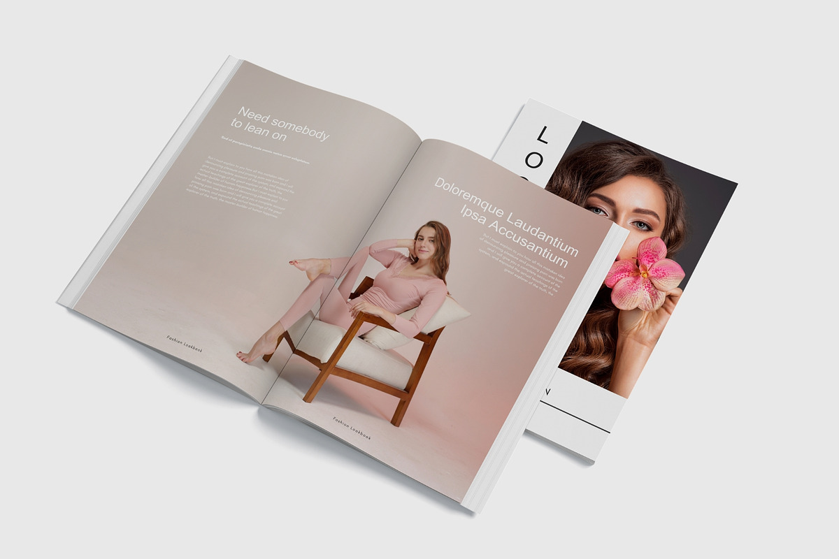 Minimal A4 & US Lookbook Template, a Brochure Template by TheBrightGrap (Photo 7 of 9)