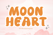 Moon heart font