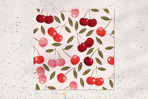 Sweet Cherry Seamless Pattern