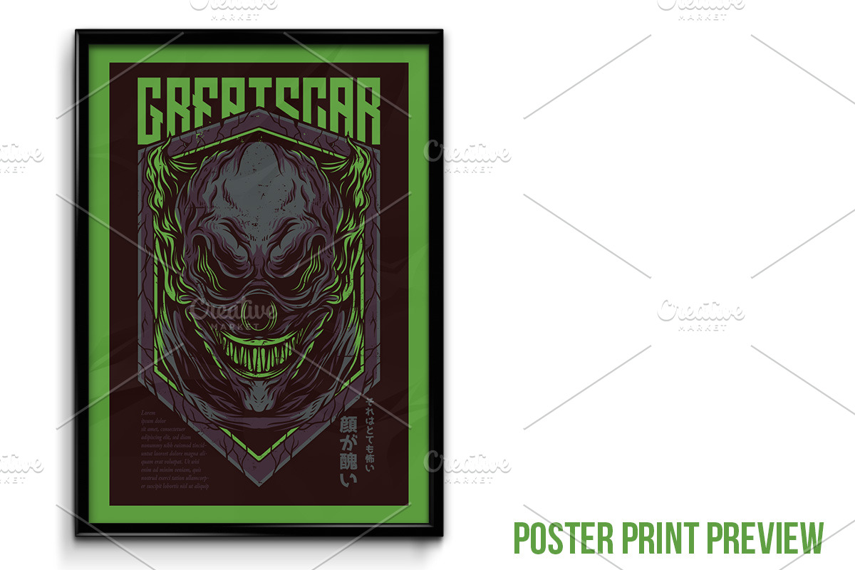 Great Scar Illustration, a Decorative Illustration by badsyxn
