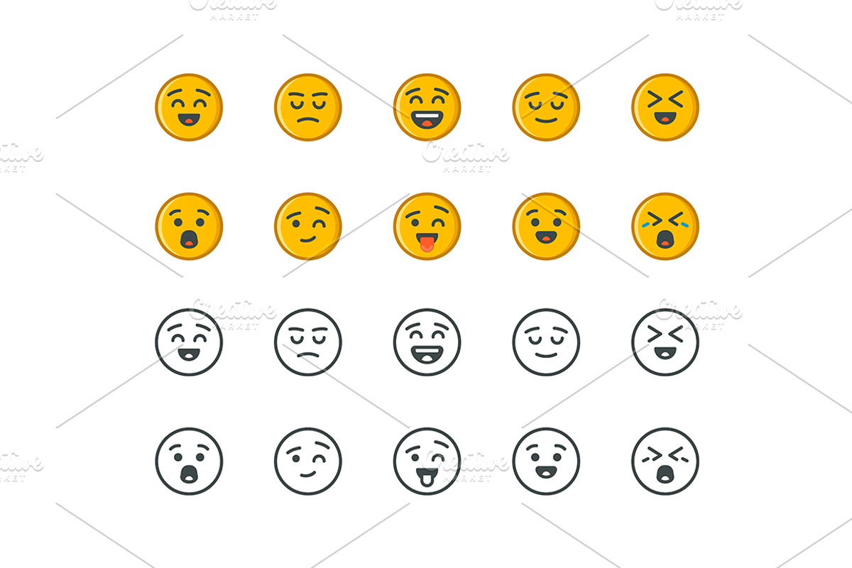 Smiles icons, an Icon by I-RO
