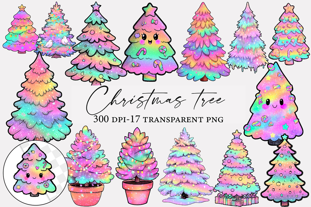 Christmas tree png clipart, an Illustration by Designworld (Photo 1 of 5)