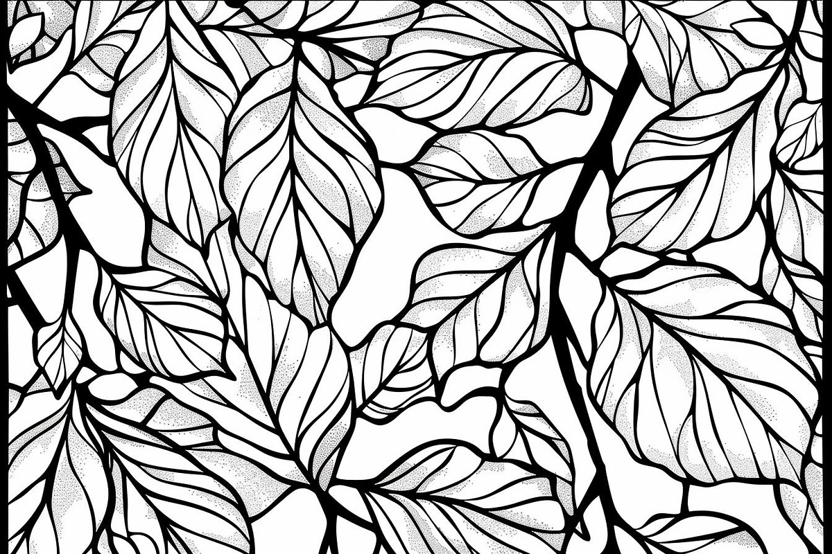 Intricate Botanical Leaf Pattern, an Illustration by Amazin_art (Photo 6 of 10)