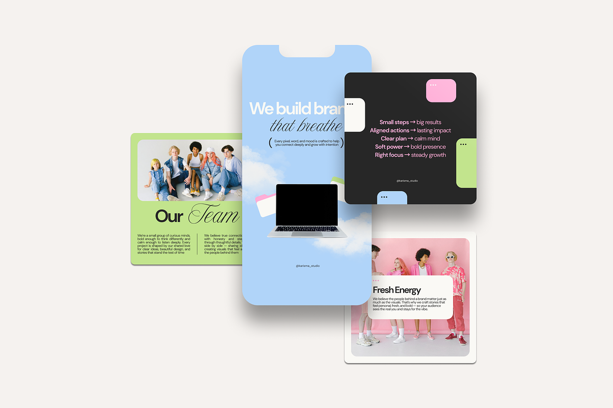 Aesthetic Agency Canva Templates, a Social Media Template by Karisma Studio (Photo 5 of 10)