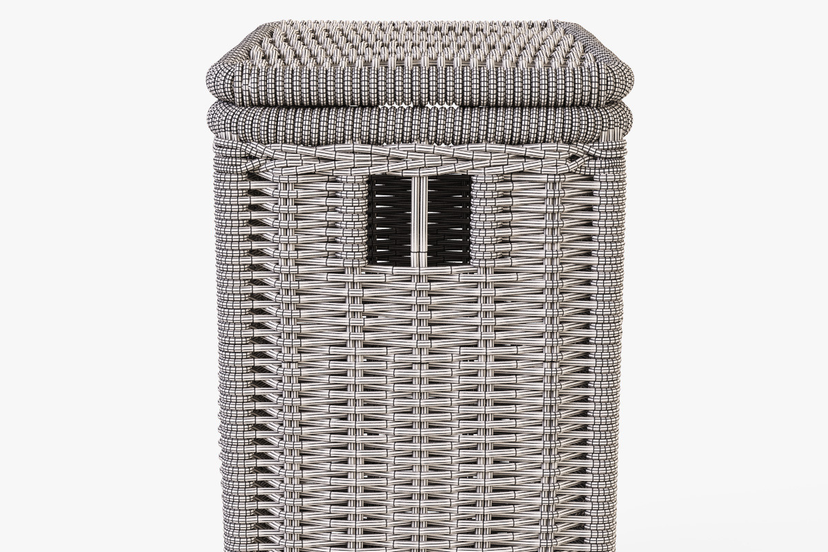 Wicker Laundry Hamper 08 Brown, an Object 3D Model by Markelos (Photo 10 of 10)