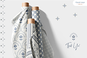 Floral Linen - Seamless Patterns, a Pattern Graphic by InaCorart (Thumbnail 6 of 6)