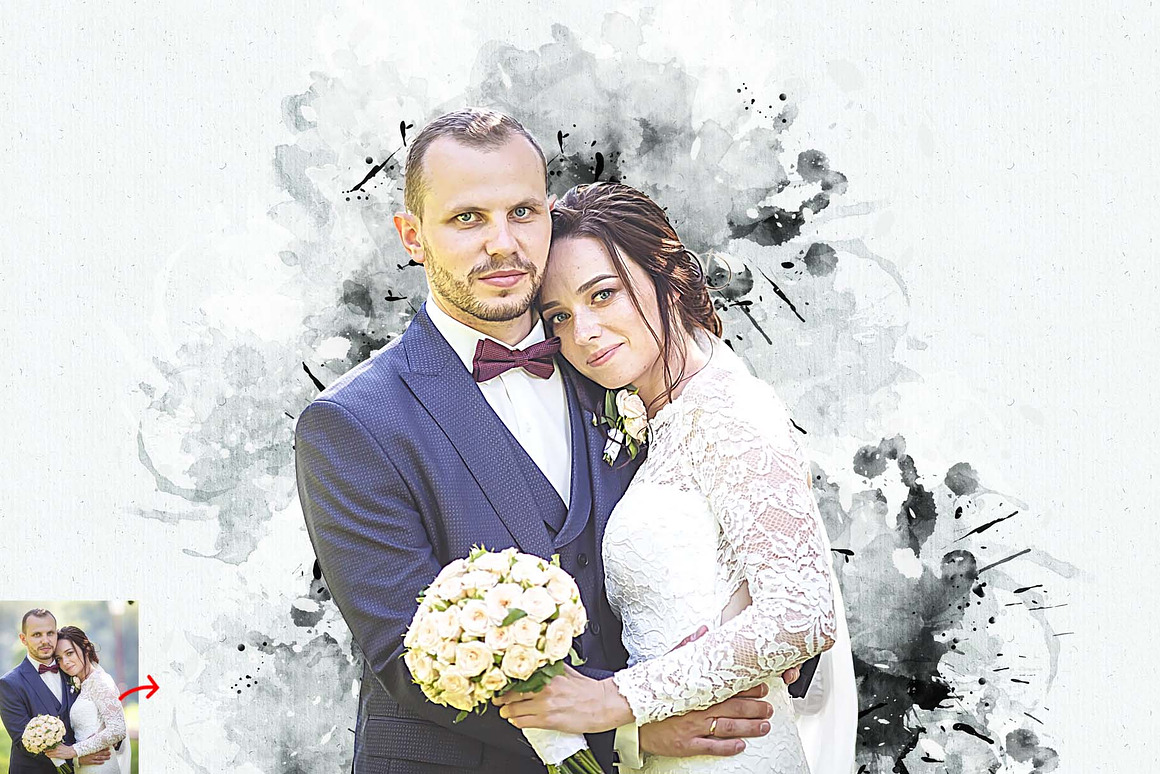 Photo to Ink Art Photoshop Action, an Action Add-On by MRI STUDIO (Photo 8 of 10)