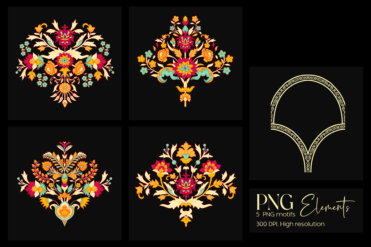 MUGHAL Blossom Arches Pattern, a Pattern Graphic by Fabrivo (Photo 3 of 11)