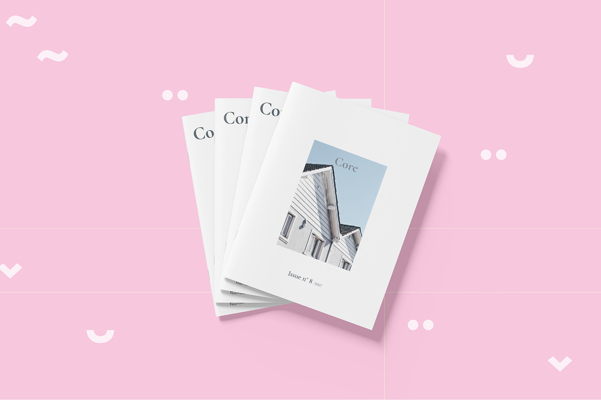 Core - Letter size Magazine Template, a Magazine Template by Tèrso. (Photo 10 of 10)
