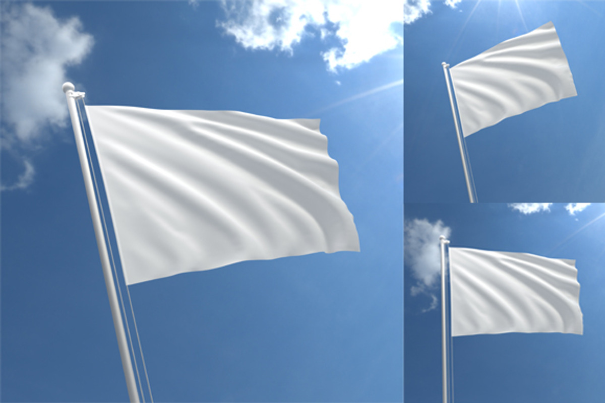 3D Flag Mock-Ups, a Product Mockup by simuradi (Photo 4 of 5)