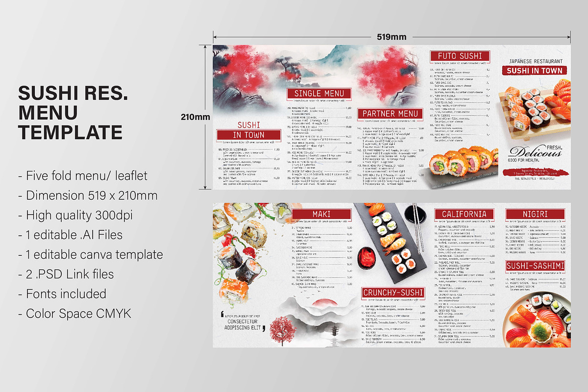EDITABLE PRICE LIST / MENU TEMPLATE, a Templates & Theme by Rin.Freelancer (Photo 4 of 4)