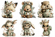 Quirky Easter Animals Clipart, an Illustration by Daily.Designs (Thumbnail 4 of 7)