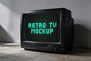 Retro TV Mockup, a Product Mockup by Pitchlook.Studio (Thumbnail 3 of 4)