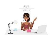 Writer / Blogger Portrait Creator, a Person Illustration by Lauren Lesley Studio (Thumbnail 2 of 33)