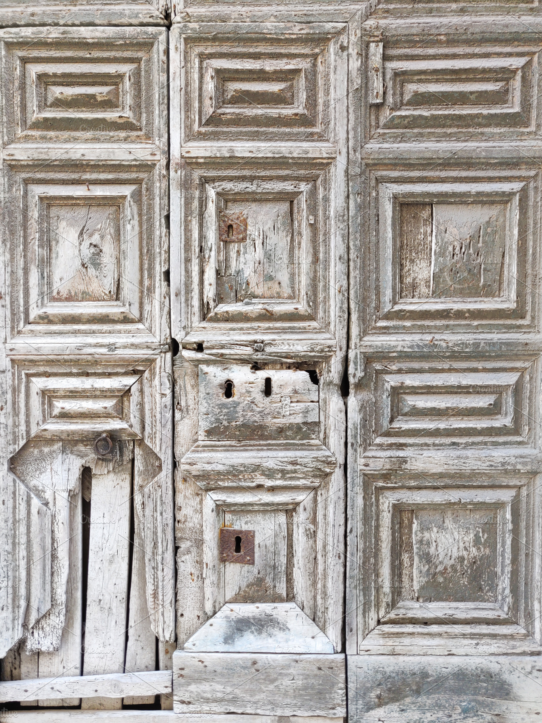 Old wooden rustic door vintage back containing abstract, aged, and ancient, an Architecture Photo by Irina Moskalev